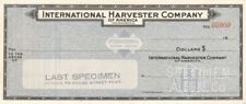 Interntional Harvester Company of America Inc. - American Bank Note Company Spec picture