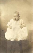 Gunnar Leo Kihlstrom baby portrait ~ Grand Forks ND? ~ RPPC real photo 1904-18 picture