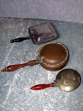 VTG 3pc lot of Silent Butlers. Silver plate?, Copper, Brass picture