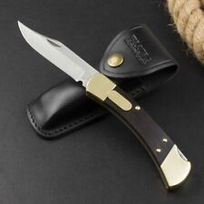 8.5'' New 440C Blade Wood Handle Back Lock Tactics Folding Pocket Knife VTF166 picture