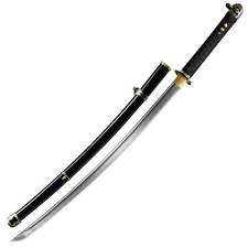 42 Inch Onyx Elegance Handmade Katana Sword A Symphony of Black and Gold Mastery picture