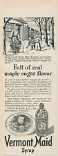 1945 Vermont Maid Syrup Sugaring Scene Maple Sugar Flavor Vintage Print Ad L21 picture