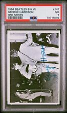 1964 Topps Beatles Black & White Series 3 George Harrison #147 – PSA 7 (NM) picture