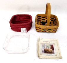 Longaberger 2003 Holiday Helper Basket With Liner And Plastic Protector picture