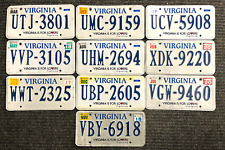 Bulk Lot of 10 Virginia License Plates   Expired / Crafts / Collect / Specialty picture