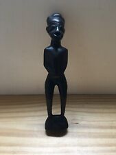 Vintage African Carved Figurine Sculpture Statue Ebony Wood Man Standing 10.5
