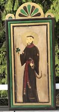 St Patricks Day Art Decoration Painted Wood Wall Hanging Saint picture