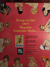 1956 Esquire Original Art Ad Advertisement for the 1957 Esquire Calendar Girls picture
