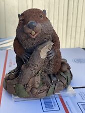 Vintage Tim Wolfe Cairn Studios Nelson,  Beaver Sculpture Signed Numbered 1992 picture