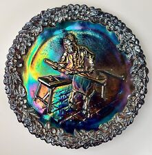 Vintage/MCM Fenton Limited Edition Craftsman Plate #1 Amethyst Carnival 1970 picture