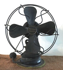 Antique 1920s Rare Western Electric 9-Inch 4-Blade Tabletop Tilting Fan Works picture