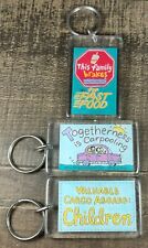 3 Russ Berrie Keychains Family Children Fast Food picture