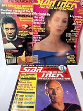 Lot of SIGNED Star Trek Magazines ~ Sirtis, Lenard, Takei, Masterson, de Lancie picture