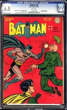 DC Batman #28 CGC 5.5 White Pages 1945 - Golden Age Joker Appearance picture