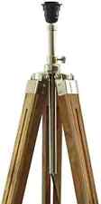 Nautical Floor Lamp Home Decor for Living room & Office Natural Wooden Tripod picture