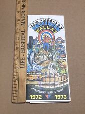 Vintage Venture Dallas 1972 Attractions Map & Guide Brochure Map 1973 Stake Ale picture