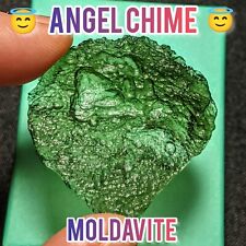 ANGEL CHIME MOLDAVITE Tektite Crystal Certificate Authenticity VOLUME ON VIDEO picture