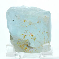 400ct Blue Aquamarine Rough Natural Translucent Beryl Crystal Gemstone Afganist. picture