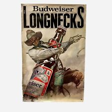 1982 Budweiser Longneck Cowboy Poster 36