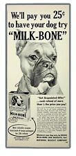 Milk-Bone dog treats Bulldog1954 Vintage Print Ad  illus art retro food picture