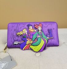 Disney Parks Loungefly Hocus Pocus Sanderson Sisters Purple Wallet NEW picture