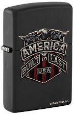 Zippo Buck Wear Eagle Design Black Matte Windproof Lighter, 46158 picture