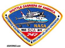 SHUTTLE CARRIERS OF AMERICA-905-SCA-911 747-NASA ORIGINAL A-B Emblem SPACE PATCH picture