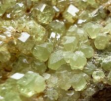 Top Quality Demantoid Garnet Crystals Bunch On Matrix. Khost, AFG 97 GM. picture