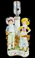 VTG Occupied Japan Rococo Courting Couple Boudoir Lamp French Country Cottage picture
