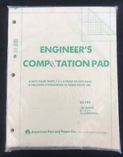 Vintage Engineer's Computation Pad - American Pad and Paper Co. Holyoke, MA picture