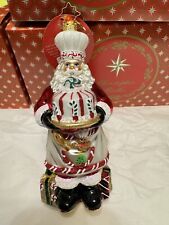 Christopher Radko Christmas Ornament - Baked with Love Santa NEW picture