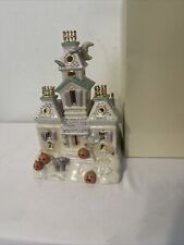 LENOX The HAUNTED HOUSE Votive HALLOWEEN Sculpture from 2002 picture