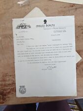 1946 Carley Realty Newton Massachusetts Letterhead And Cover.  picture