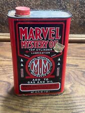 Vintage NOS MARVEL MYSTERY OIL 1 qt Metal Can ~ FULL   ~     Mancave Garage picture