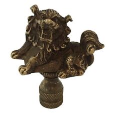 Lamp Finial Solid Brass Foo Dog picture
