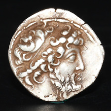 Ancient Selecuid Kingdom Silver Ar Tetradrachm Coin of Demetrius II 129 - 125 BC picture