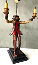 Bill Huebbe Whimsical Monkey Table Lamp Signed 1990's Vintage XX RARE picture