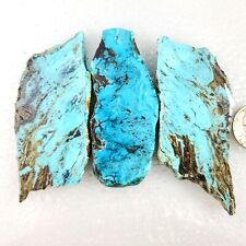 GS417 Turquoise rough mixed slabs 86 grams, Turquoise Mtn. and Smokey Kingman picture