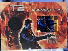 Arnold Schwarzenegger 2003 Terminator 2 T2 FilmCardz Film Wear Leather Relic FW5 picture