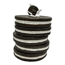 VTG 1970s NABISCO CLASSICS COLLECTION STACKED OREO COOKIE JAR CANSISTER 10.5” picture