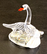 SWAROVSKI Swan Family Crystal Figurine 243373 Retired picture