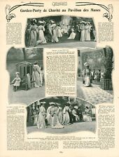 1903 Antique Garden Party Document Pavilion des Muses Magazine Issue picture