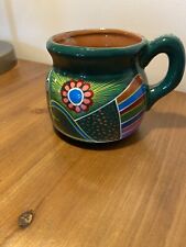 Talavera Pottery Mexico Coffee Tea Mug Green Multicolored picture