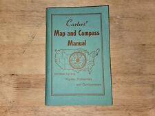 1954 CARTERS' MAP AND COMPASS MANUAL HUNTERS FISHERMAN OUTDOORS APPEARS UNREAD picture