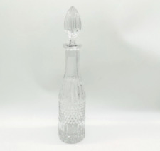15 Inch Diamond Crystal Glass Decanter & Stopper picture