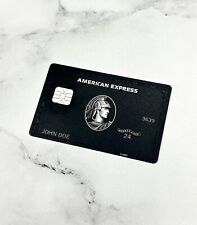 AMEX Black Card CUSTOM Centurion Small | Big Chip Novelty MADE IN THE USA picture
