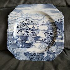 Rare Johnson Brothers Enchanted Garden Square Salad Plates picture
