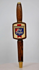 VINTAGE WOODEN HEILEMAN'S OLD STYLE BEER TAP TAPPER HANDLE  picture