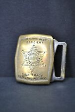 RARE VINTAGE 1934 DICK TRACY DETECTIVE AGENCY COLLECTIBLE BELT BUCKLE picture