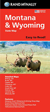 Rand Mcnally Easy to Read Folded Map: Montana & Wyoming State Map - NEW picture